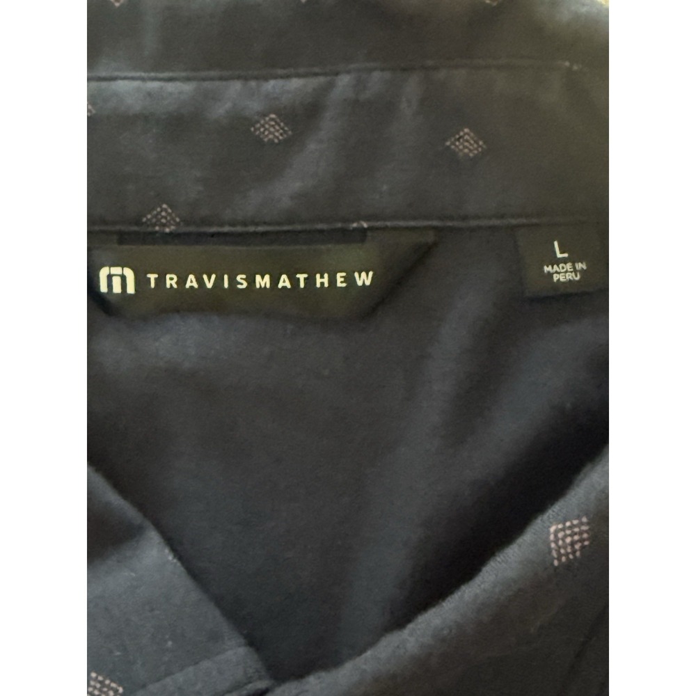 Travis Mathews Sz L Navy Diamond Design - Picture 8 of 11